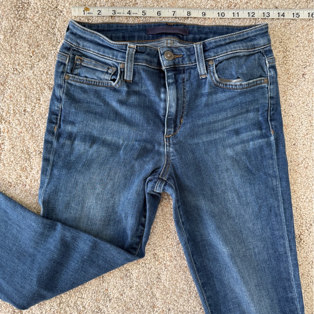 Joe’s Jeans Skinny Ankle Jeans Raw Hem Size W26 Blue Denim